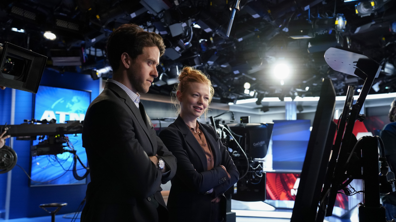 Ashley Zukerman and Sarah Snook